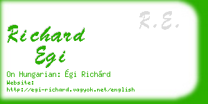 richard egi business card