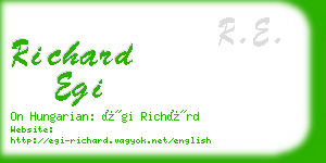 richard egi business card